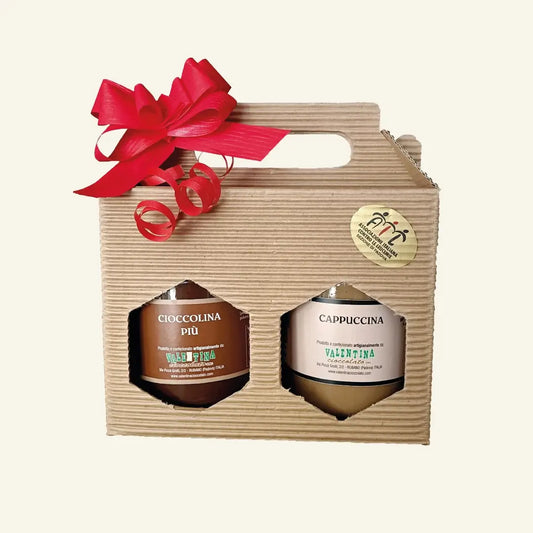 Confezione regalo di creme spalmabili al cioccolato VALENTINA